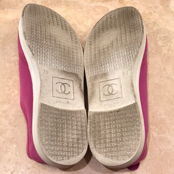 chaussure chanel rose